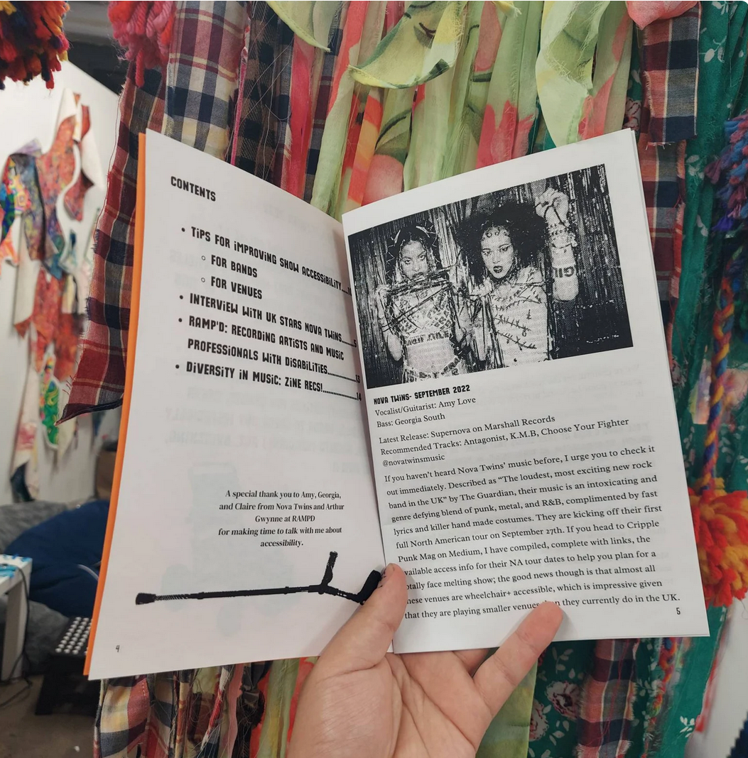 Cripple Punk Mag: Accessibility in Local Music #2 Zine